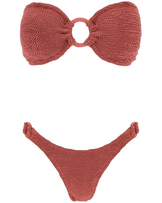 Gloria Bikini Set Hunza G en coloris Red