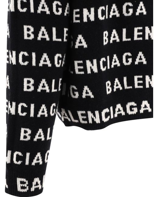 Maglione con logo di Balenciaga in Black