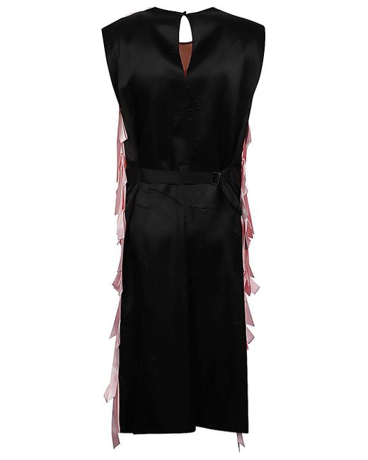 Prada Pink Sablé Embroidered Dress