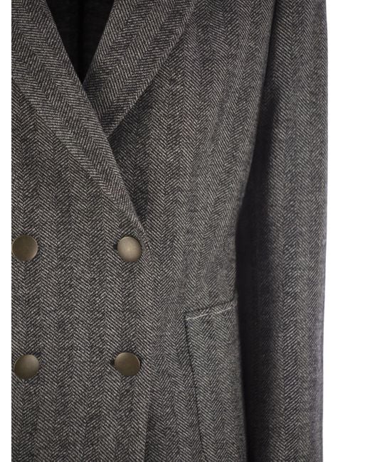 SAULINA Black Assunta Double Breasted Jacket