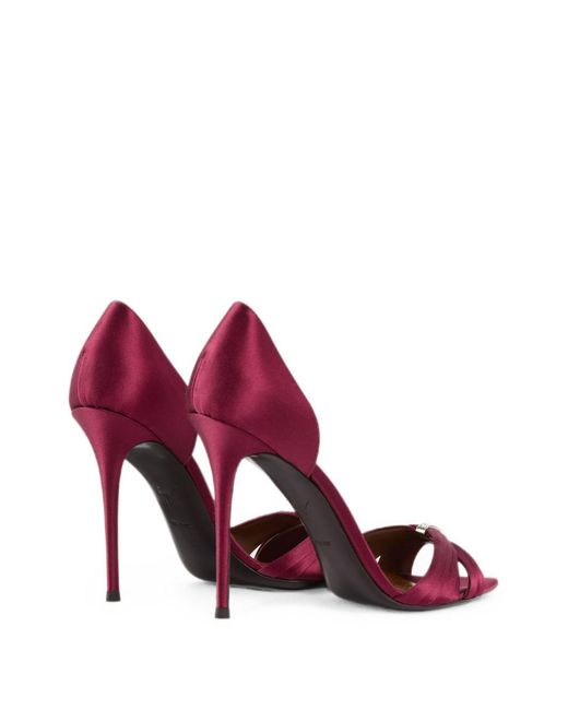 Giuseppe Zanotti Red Lienn Leather Pumps