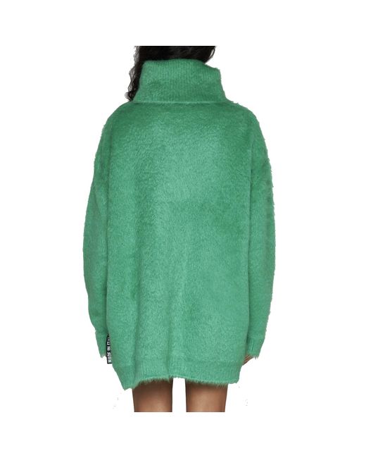 Gucci Mohair Blend Mini Sweater -jurk in het Green