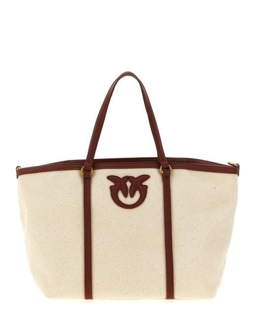 Pinko Brown 'Miranda' Small Shopping Bag