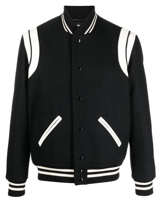 Saint Laurent Teddy Bomberjacke in Black für Herren