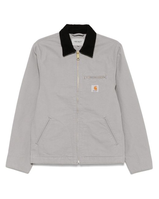 Carhartt Gray Detroit Jacket (Summer) 'Dearborn' Canvas