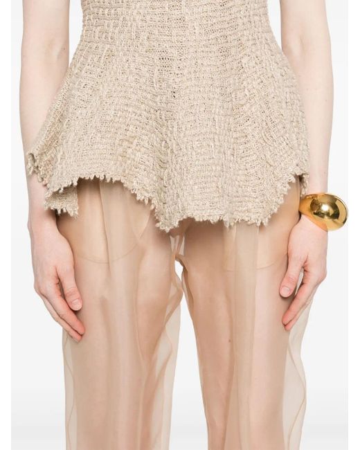 Khaite White Trenton Hosen