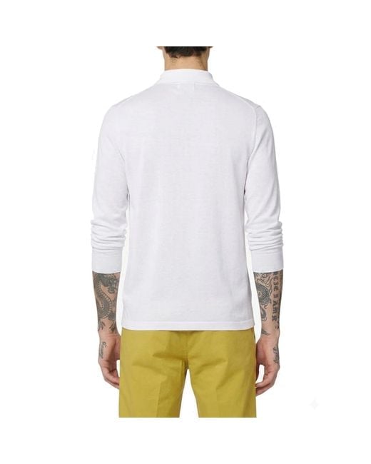 Polo Manche Longue Herno en coloris White