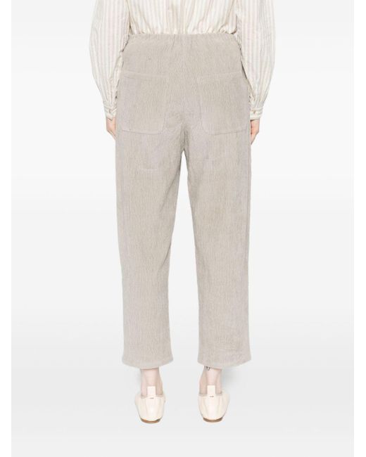 Apuntob White Courduroy Baumwollhose