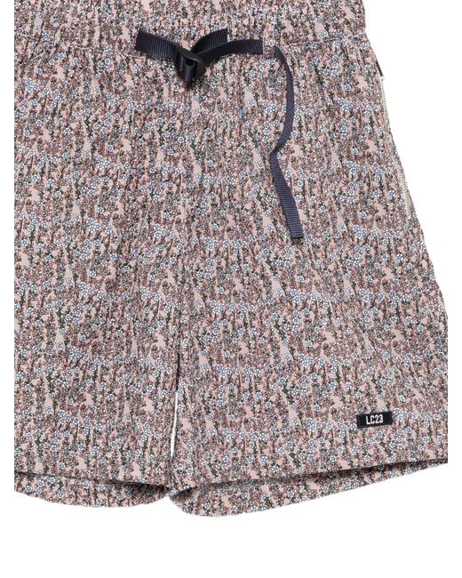 LC23 Purple Limonta Flowers Shorts