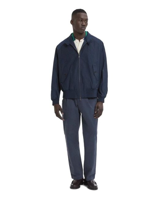 Baracuta Blue G9 Harrington Bomber Jacket for men