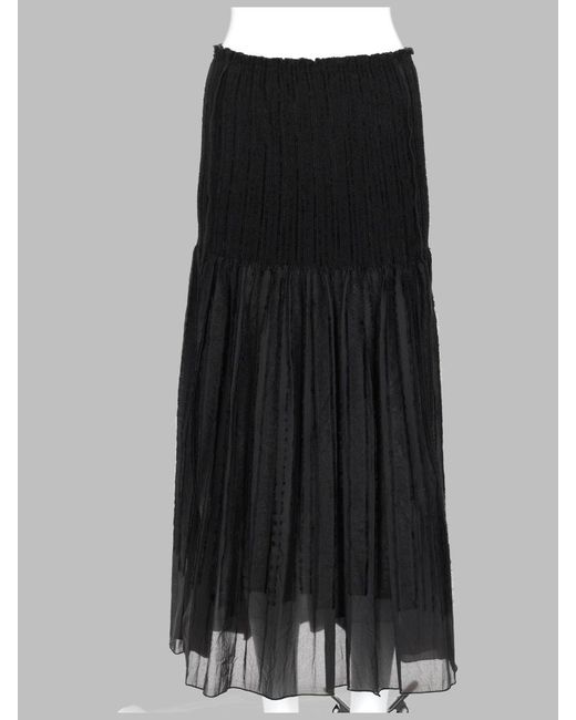 Paloma Wool Black Mini Wool Skirt