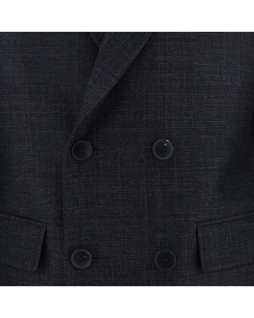 Valentino Blue Wool And Silk Jacket for men