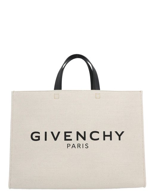 Givenchy White 'G' MIDI -Einkaufstasche