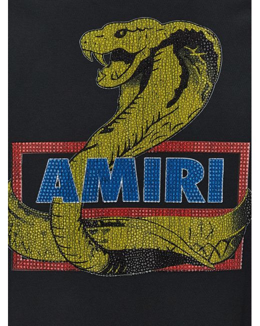 Amiri ' Crystal Cobra' T -shirt in het Black voor heren