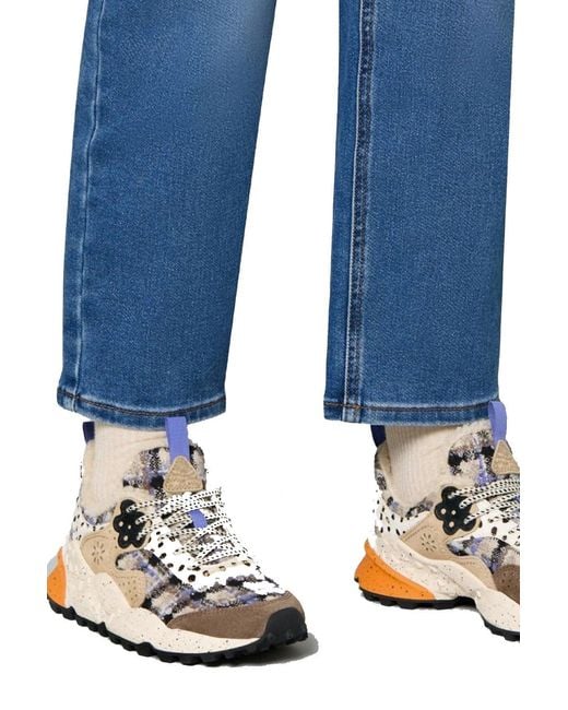 Flower Mountain White Sneakers