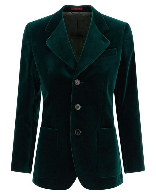 Velvet Blazer-Donna di Gucci in Green