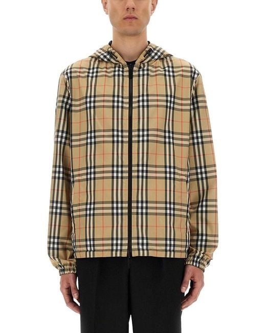 Burberry Newport Omkeerbare Jas in het Natural voor heren