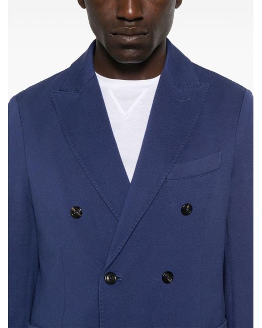 Circolo 1901 Blue Cotton Double-Breasted Jacket
