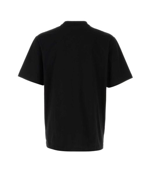 Versace Black Cotton T-Shirt for men