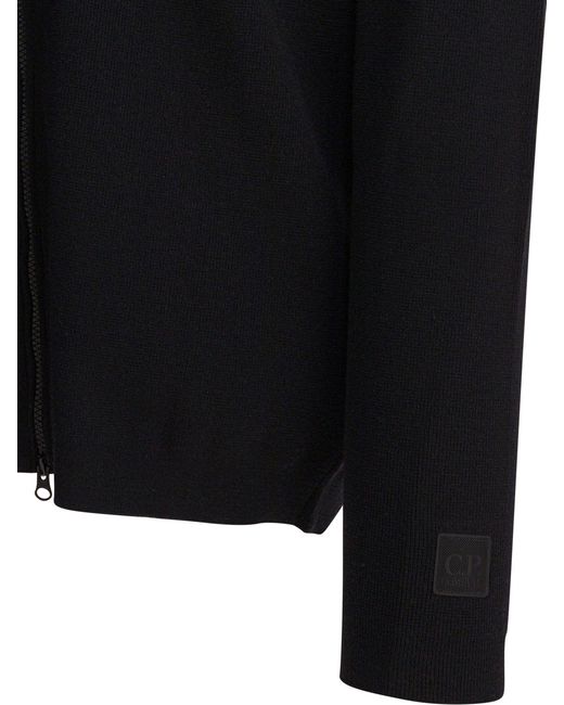 C P Company Tailored Zip-Up Cardigan in Black für Herren