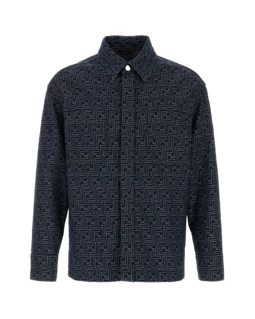 Fendi Blue Jackets for men