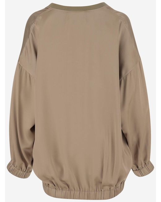 Sa Su Phi Natural Silk And Viscose Cardigan