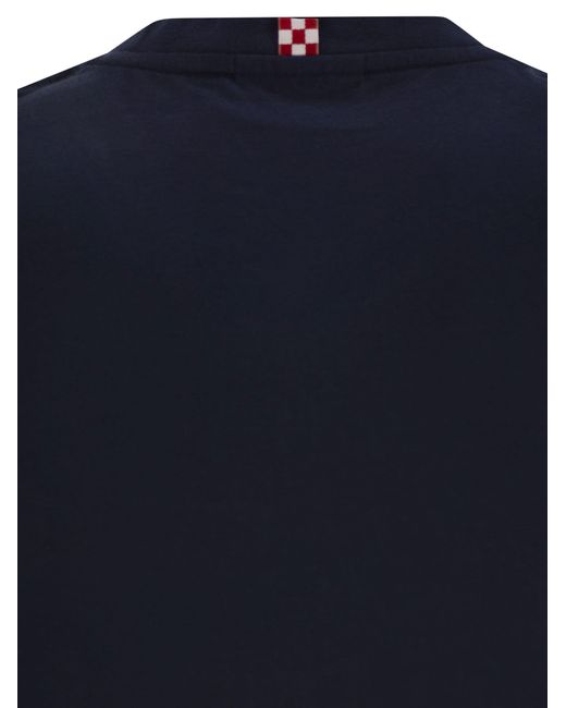Mc2 Saint Barth Dover Cotton Jersey T -shirt in het Blue voor heren