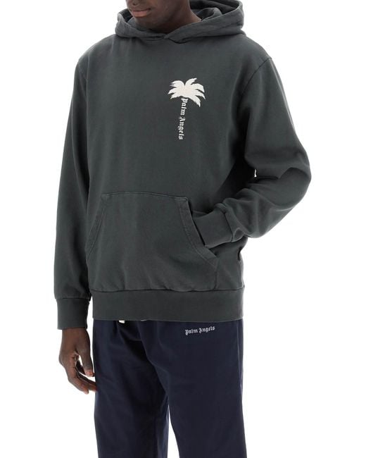 Palm Angels Palmgels Das Palmen -Kapuzen -Sweatshirt mit in Gray für Herren