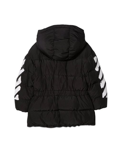 Off-White c/o Virgil Abloh Black Piumino Con Zip Diag