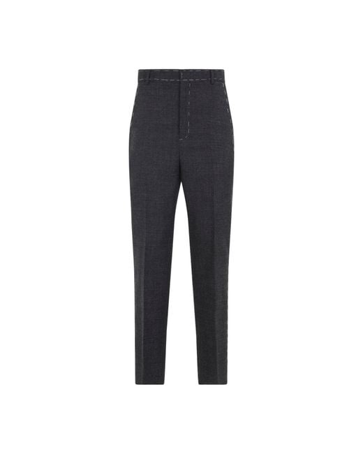 Moschino Blue Wool Pants For