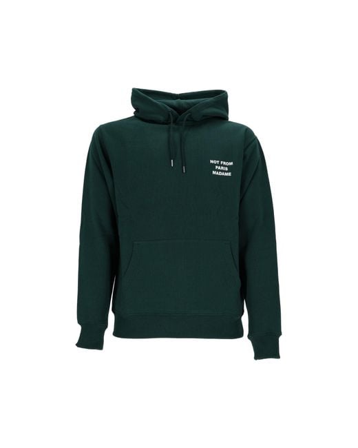 Drole de Monsieur Green Dark Bold Slogan Hoodie