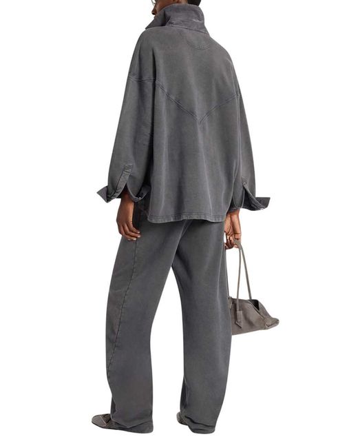The Attico Gray Vintage Sweatshirt