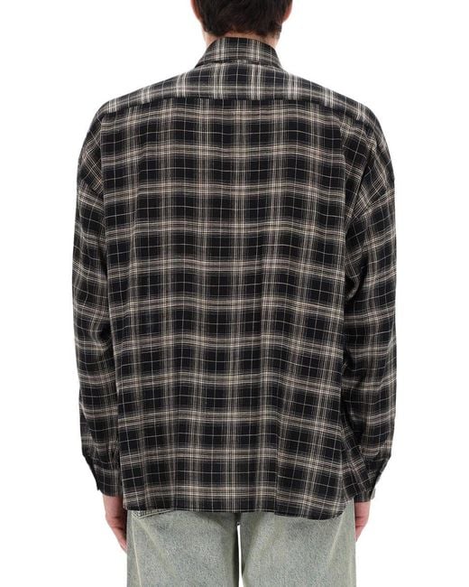 sunflower Black Camicia A Quadri for men