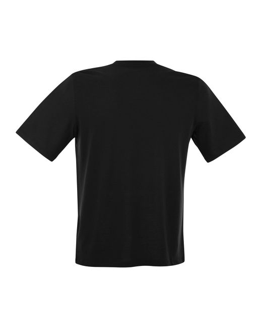 Majestic Black Short Sleeved T Shirt for men