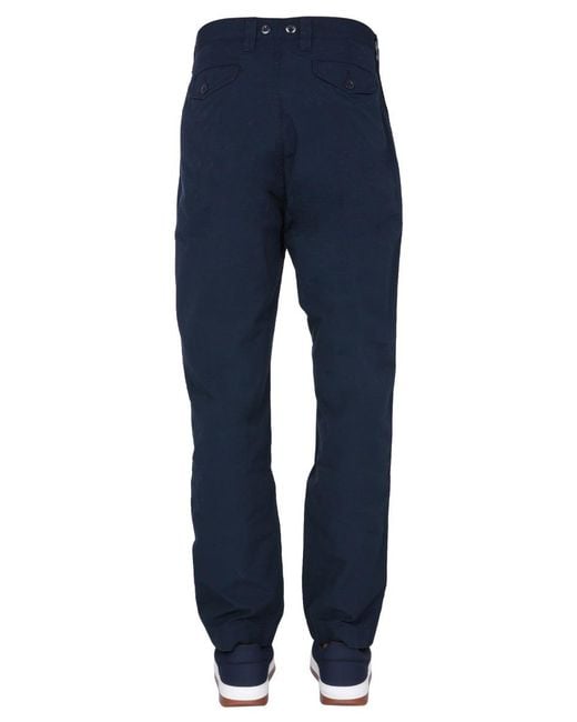 Nigel Cabourn Blue Oversize Fit Trousers for men