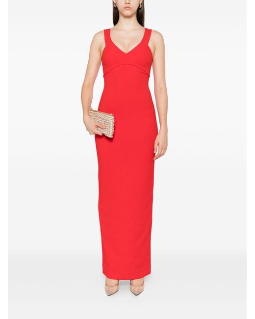 Solace London Red Nalani Maxi Dress