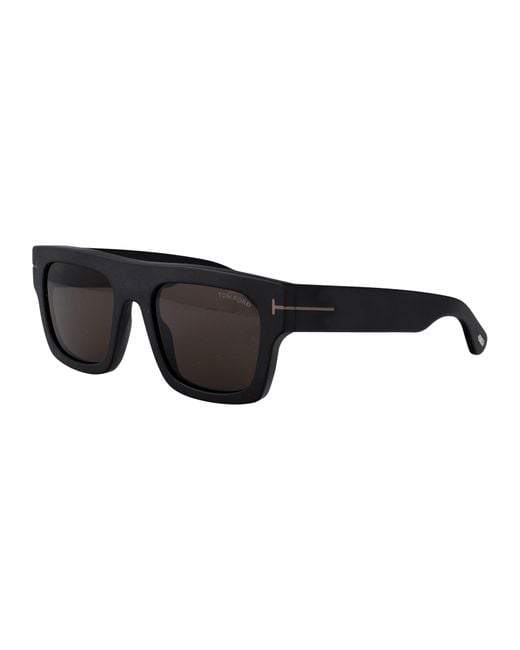 Tom Ford Black Squared Sunglasses Ft0711 N 02 A for men