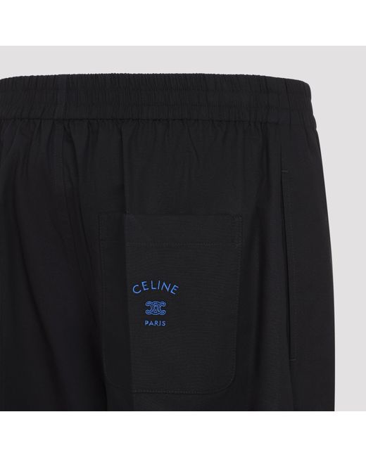 Céline Blue Elastic Waist Trousers for men
