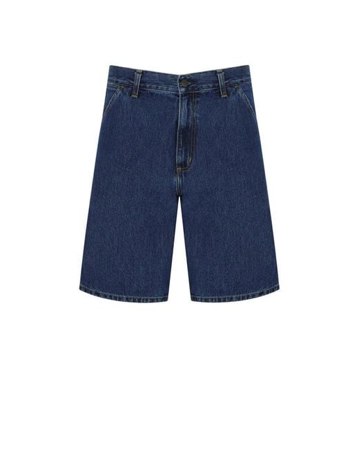 Carhartt Blue Single Knee Bermuda Shorts