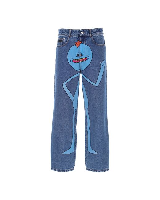Gcds Blue Rick And Morty Jeans for men
