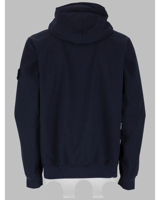 Stone Island Blue Technical Two-Layer Jacket for men