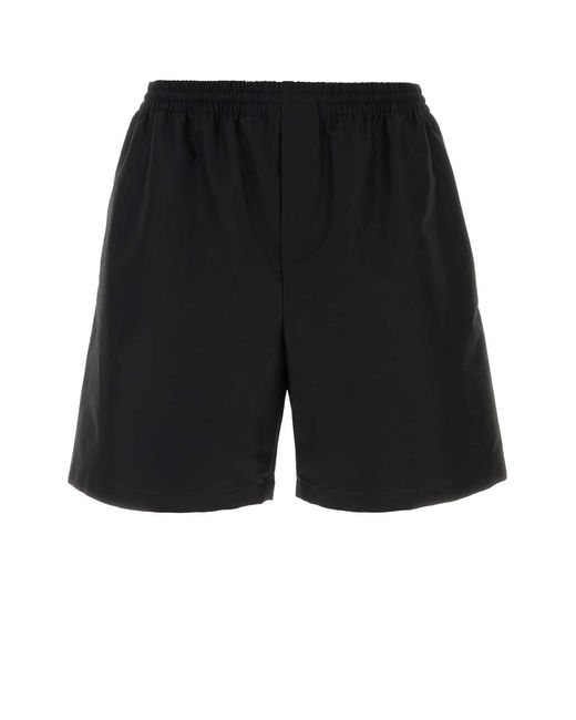 Gucci Black Solid Shorts for men