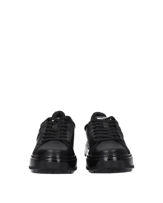 Love Moschino Black Sneakers Donna Pelle Nero