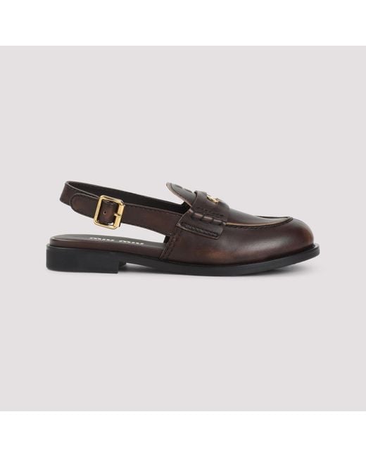 Miu Miu Brown Loafer