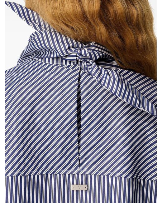 AMI Blue Bandana Cotton Shirt