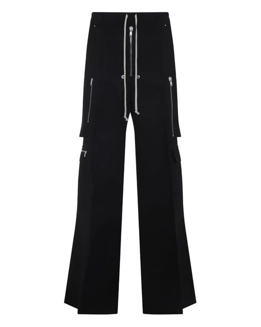 Rick Owens Broeken ,Zwart ,Cargo Riem Broek in het Black voor heren