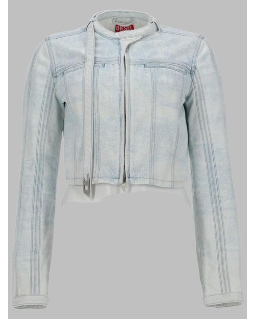 DIESEL Blue Mini Casual Jacket For
