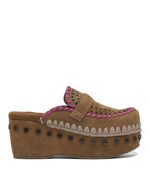 Mou Brown Heeled Shoes