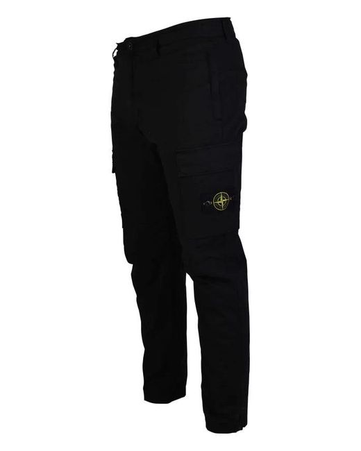 Stone Island Black Cargo Pants