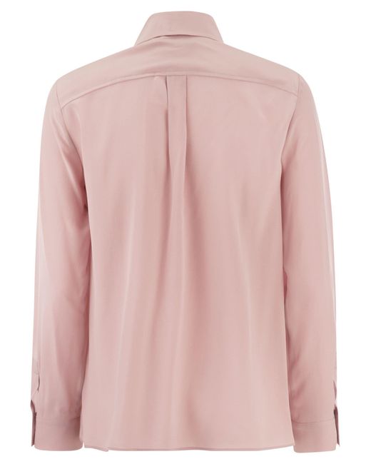 Geo Pure Silk Shirt Weekend by Maxmara de color Pink